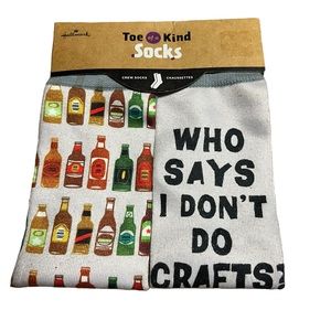 Hallmark Toe of a Kind Specialty Crew Socks Crafts
